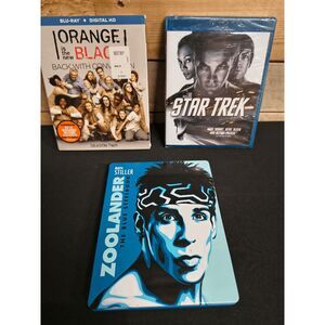 Lot of 3 Blu Rays - Orange is the New Black Season 2, Star Trek, Zoolander
